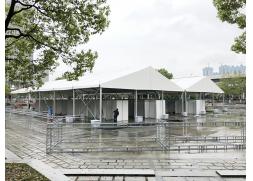 石家莊鄭州開封篷房租賃公司助力東西湖區(qū)人才招聘會(huì)開始